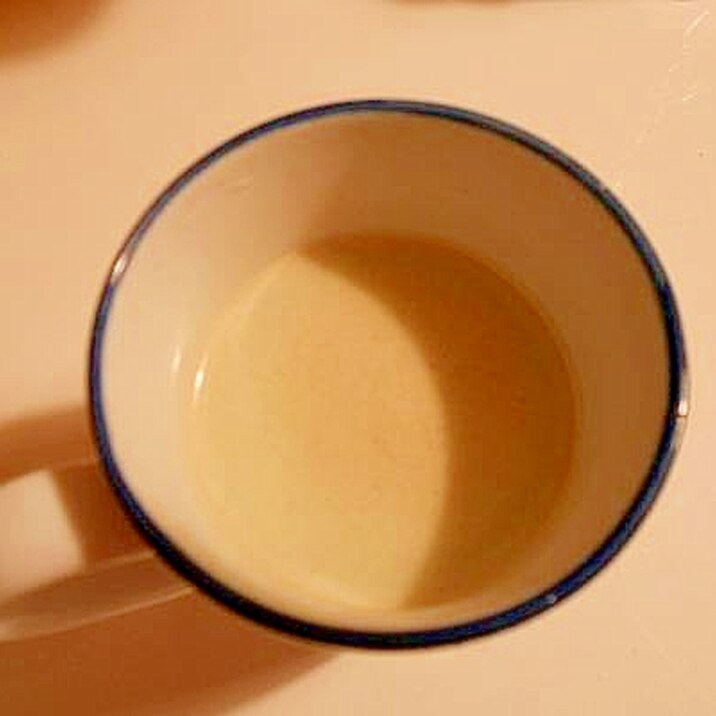 ほんのり抹茶と豆乳で♪　癒しの白いココア